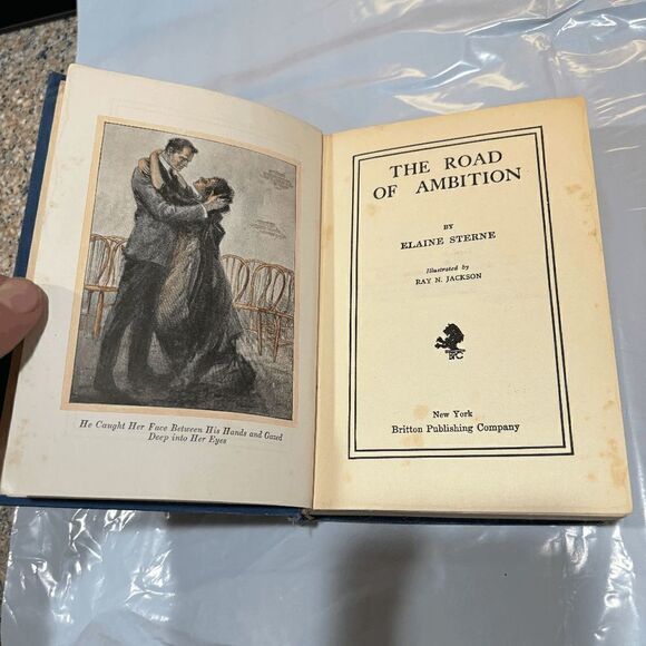 Vintage 1917 Elaine Sterne "The Road Of Ambition" 1st edition Ill Ray N. Jackson - Picture 4 of 11